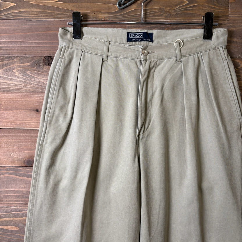 1990s Polo Ralph Lauren "Early Tag" Two-Tuck Chino Pants
