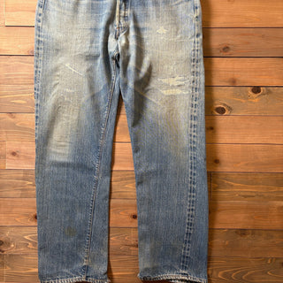 1970s Levi's 501 "66 Single" Damaged Denim Pant