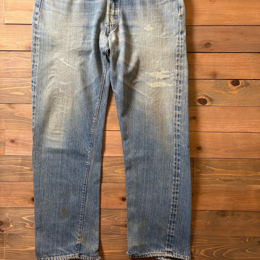 1970s Levi's 501 "66 Single" Damaged Denim Pant