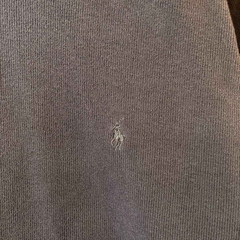 1990s Polo Ralph Lauren "Henry Neck" Rib Knit Hoodie