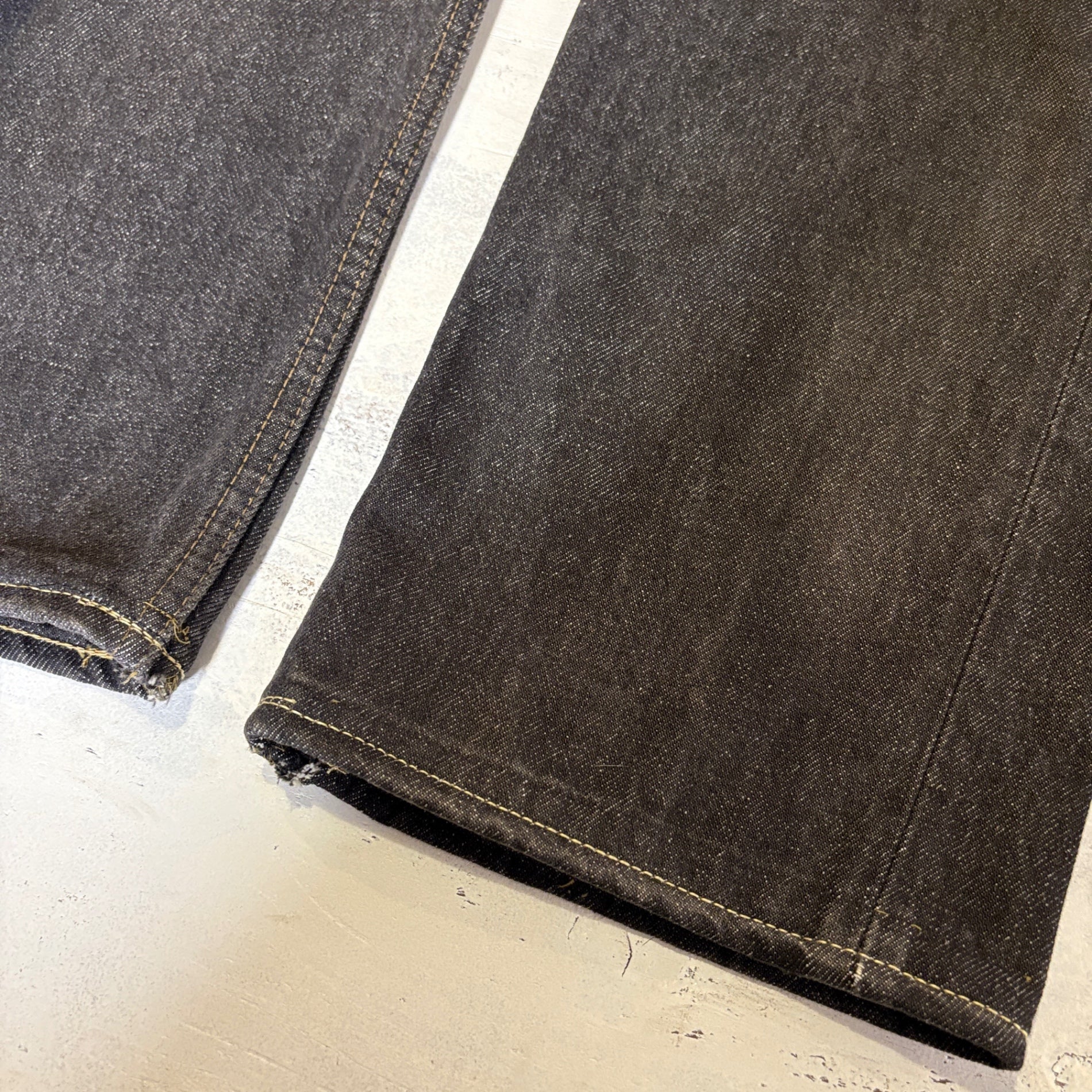 1990s Levi's 501 "Mint Condition" Yarn-Dyed Black Denim