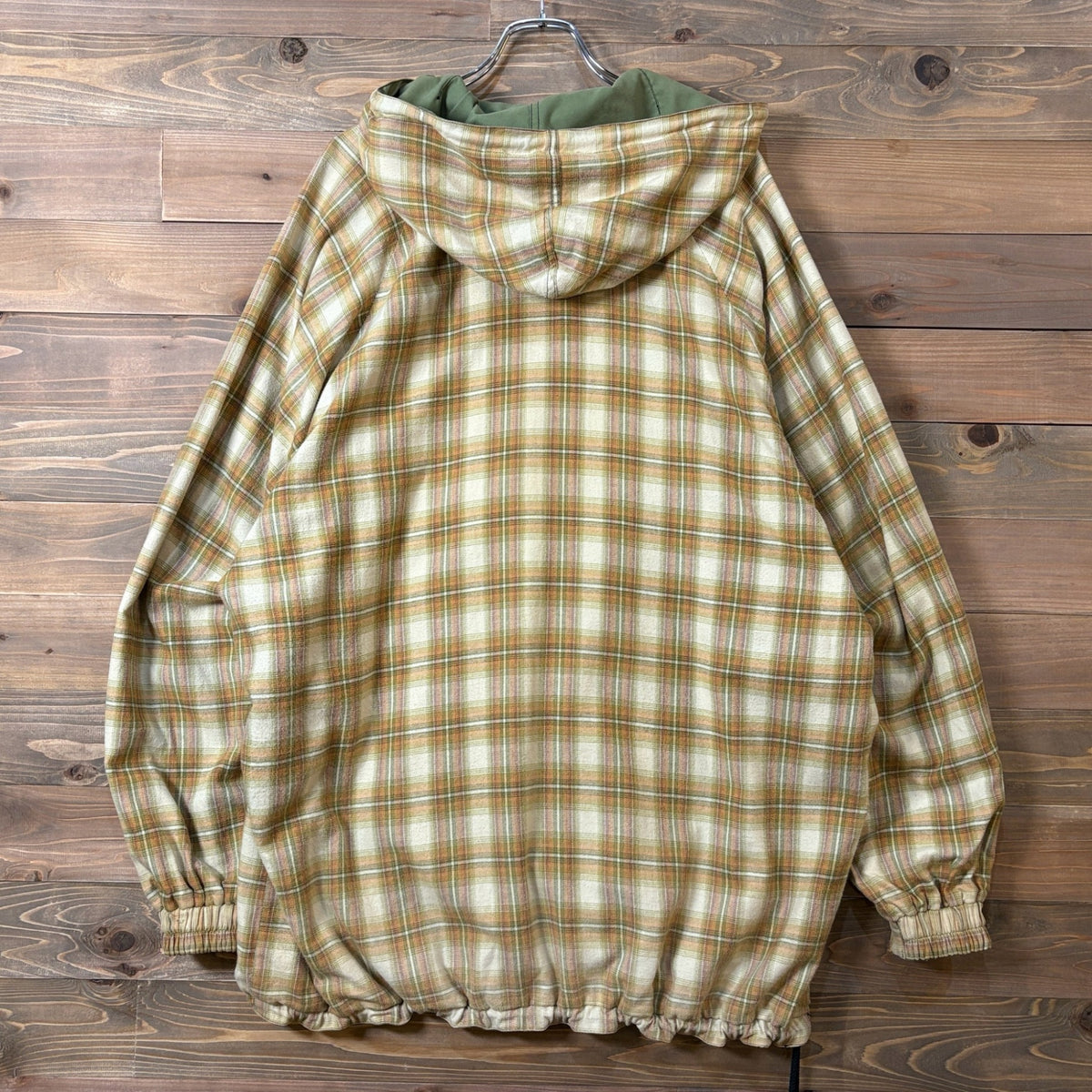 2000s Quiksilver ”Ombre Check” Reversible Anorak Hoodie