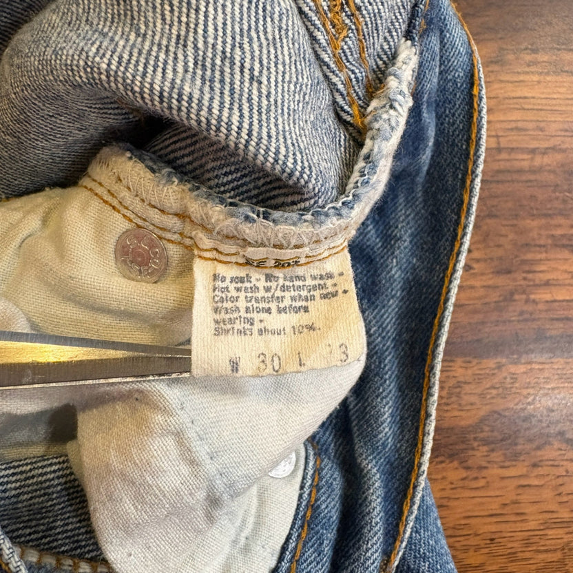 1980s Levi's 501 "RED LINE" Denim Pants