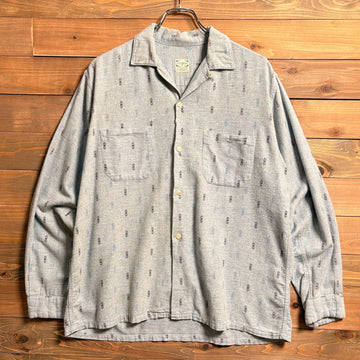 1960s Pilgrim "All-Over Pattern" Printed Flannel Shirt