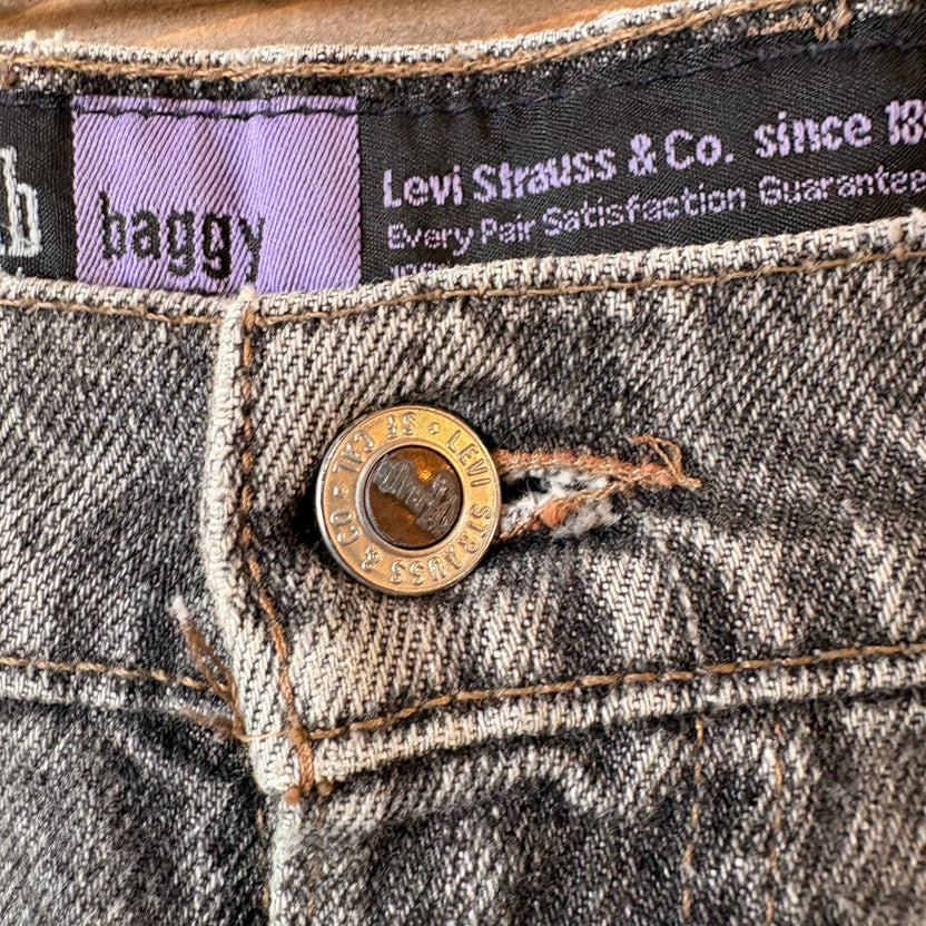1990s~2000s Levi's SilverTab "Baggy" Black Denim Pants