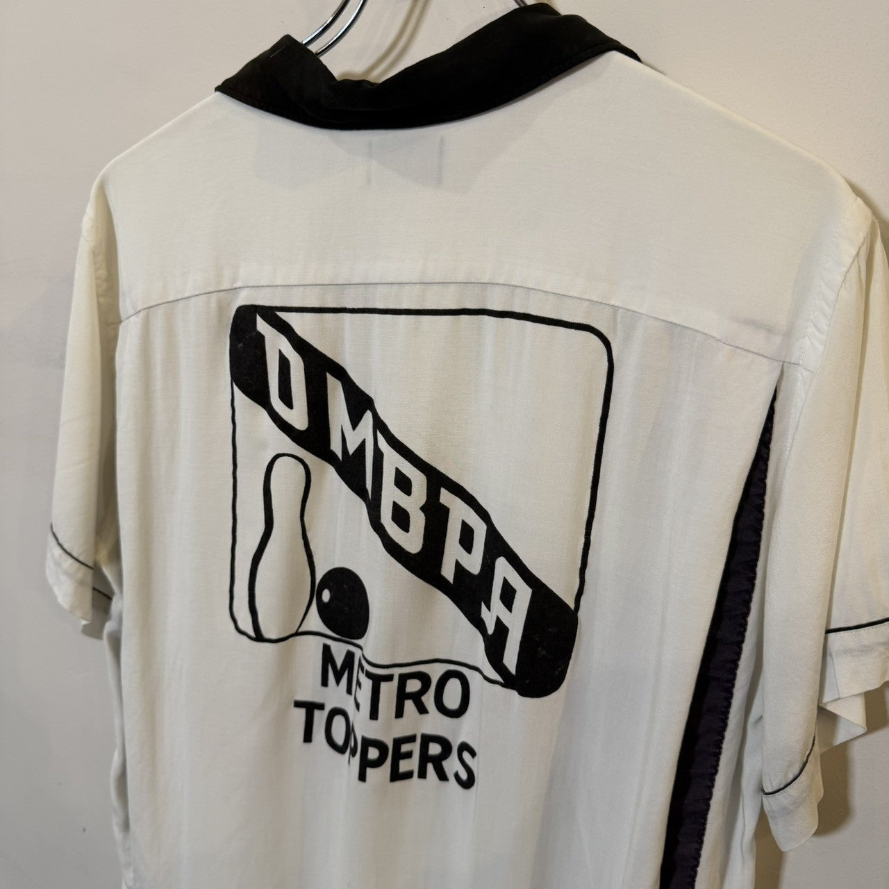 1960s Hilton "BLACK×WHITE" Bowling Shirt