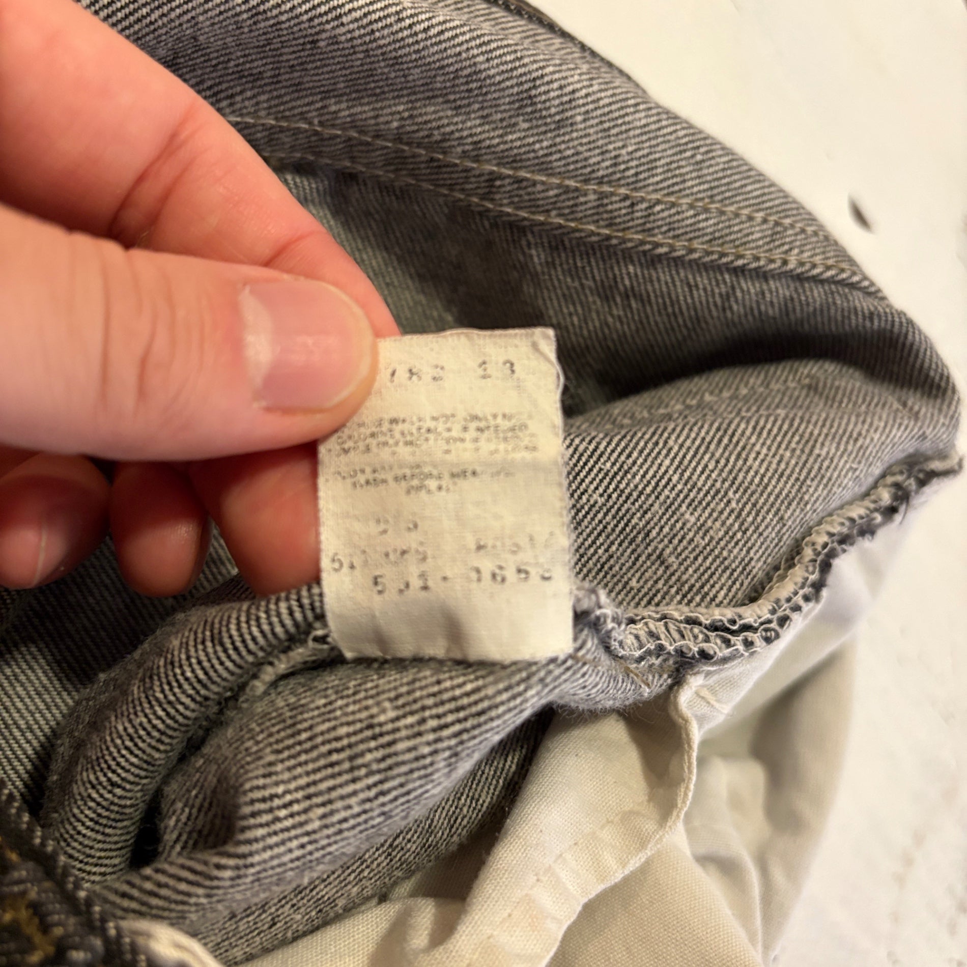 1990s Levi's 501 "Mint Condition" Yarn-Dyed Black Denim