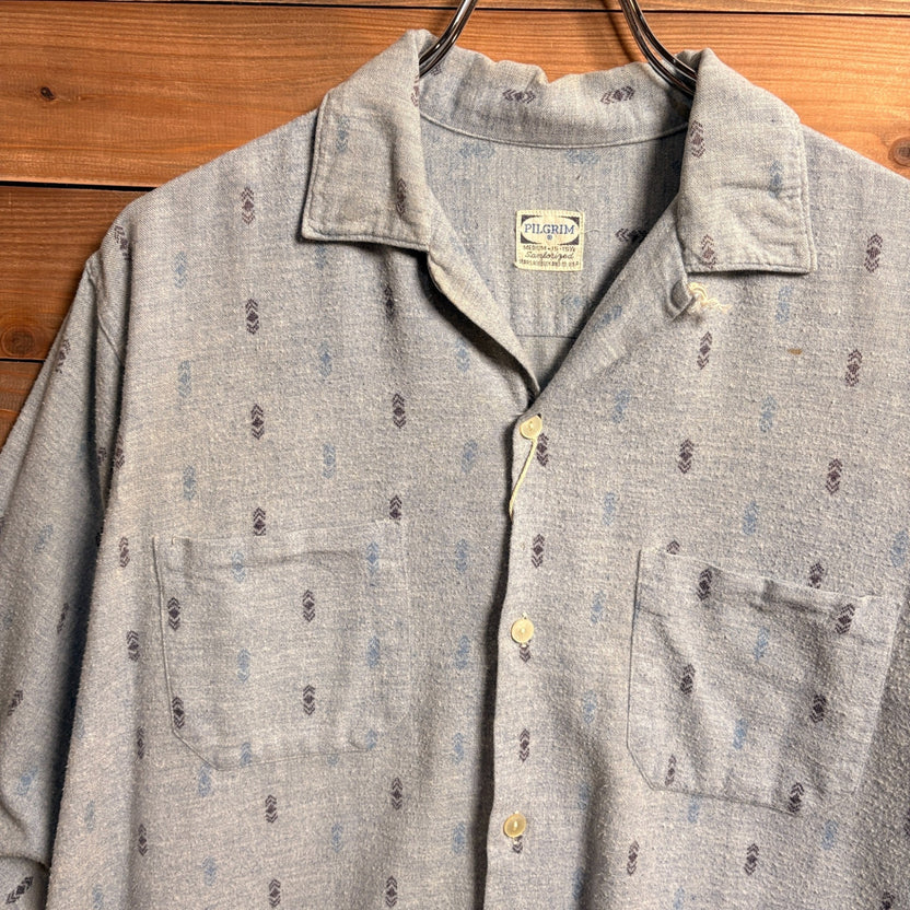 1960s Pilgrim "All-Over Pattern" Printed Flannel Shirt