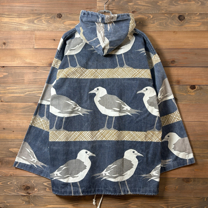 1990s ORVIS "Seagull Pattern" Michigan Rag Hoodie