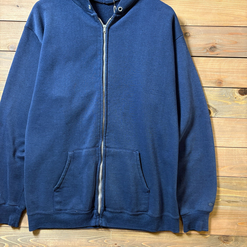2000s Jerzees "Navy" Zip Hoodie