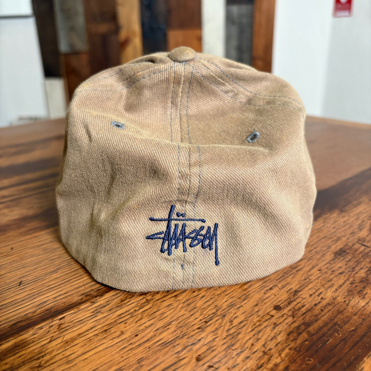 1990s STUSSY "OLD ENGLISH" Logo Baseball Cap