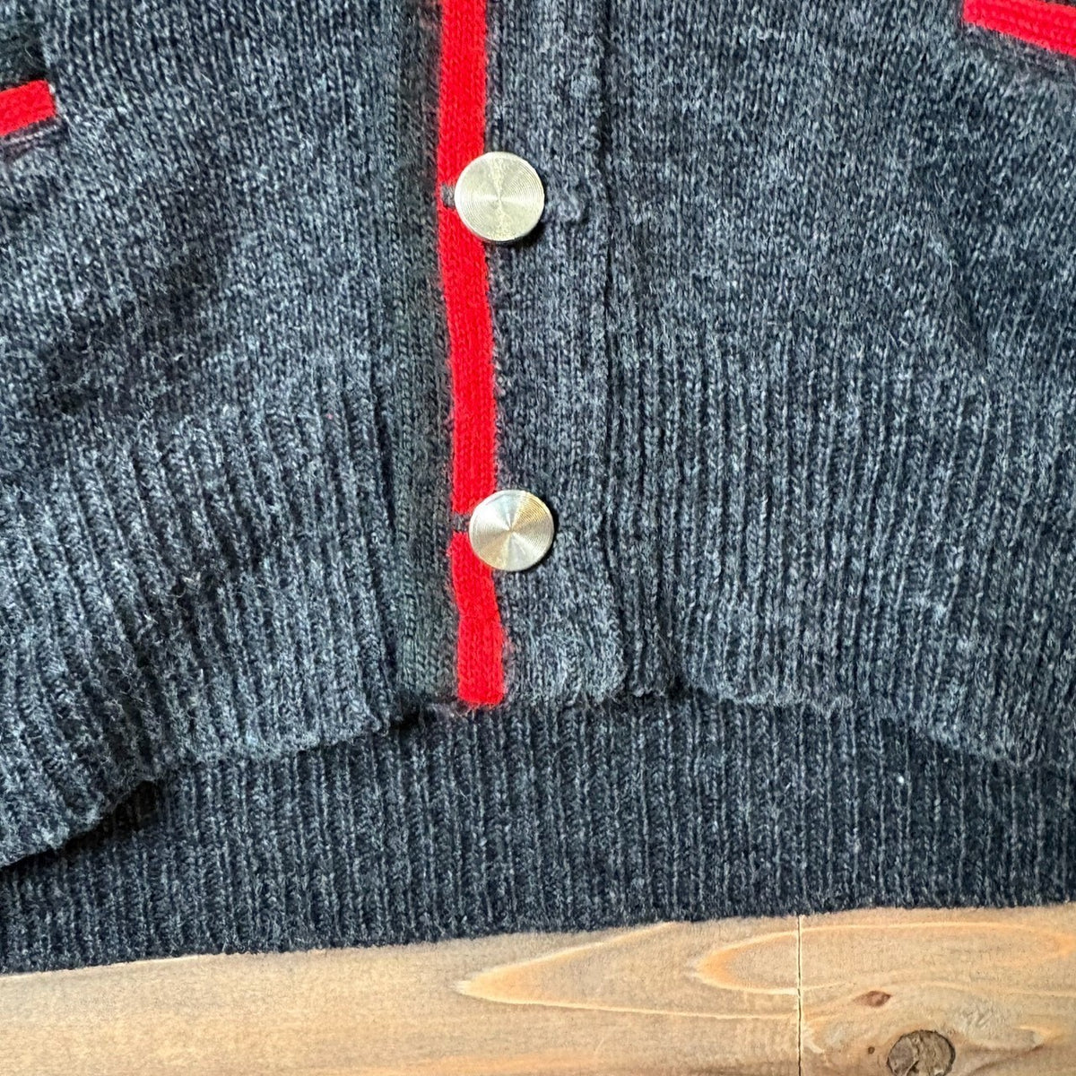 1960s McGREGOR "Piping" Wool Cardigan