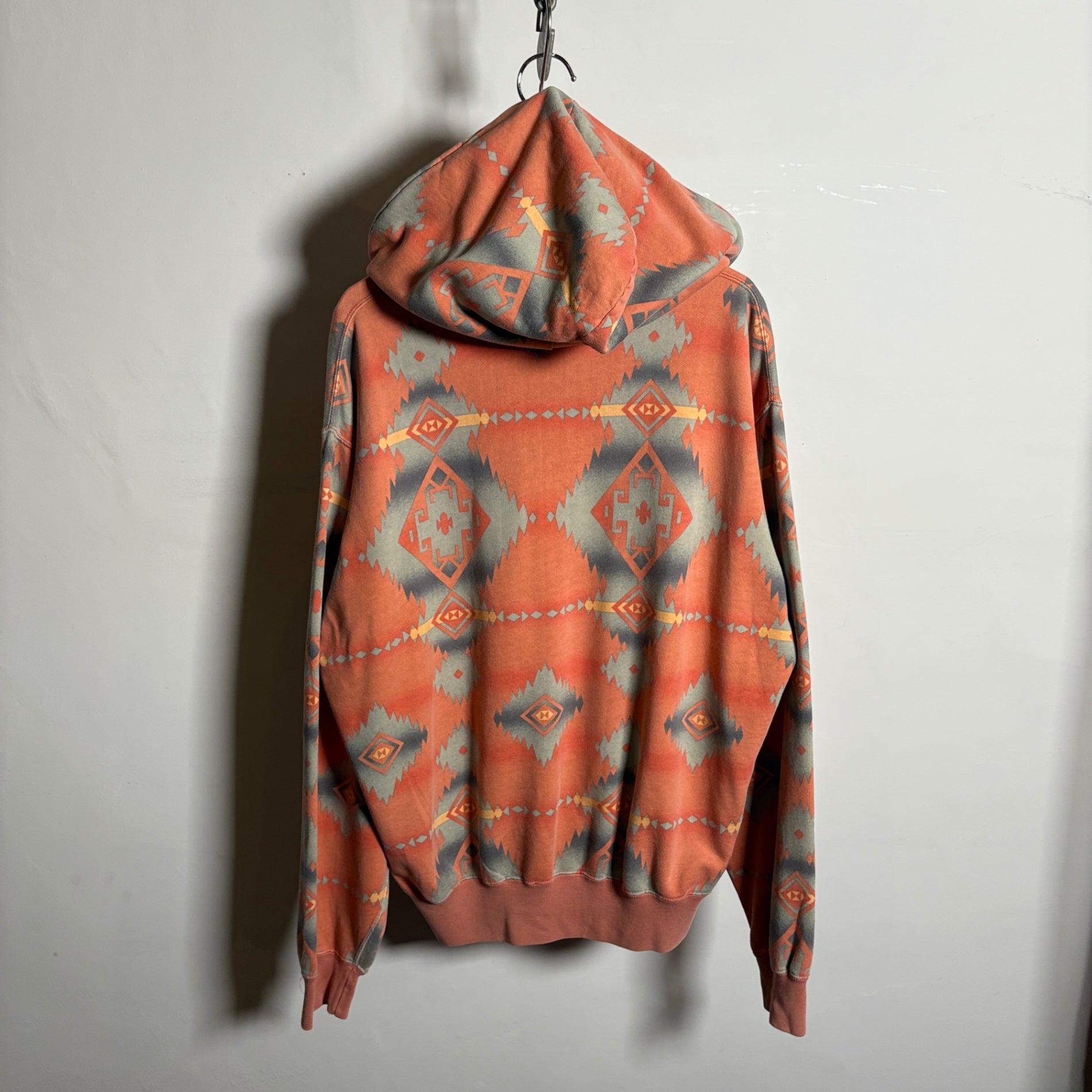 1980s~1990s Polo Ralph Lauren "Native Pattern" Half-Zip Hoodie