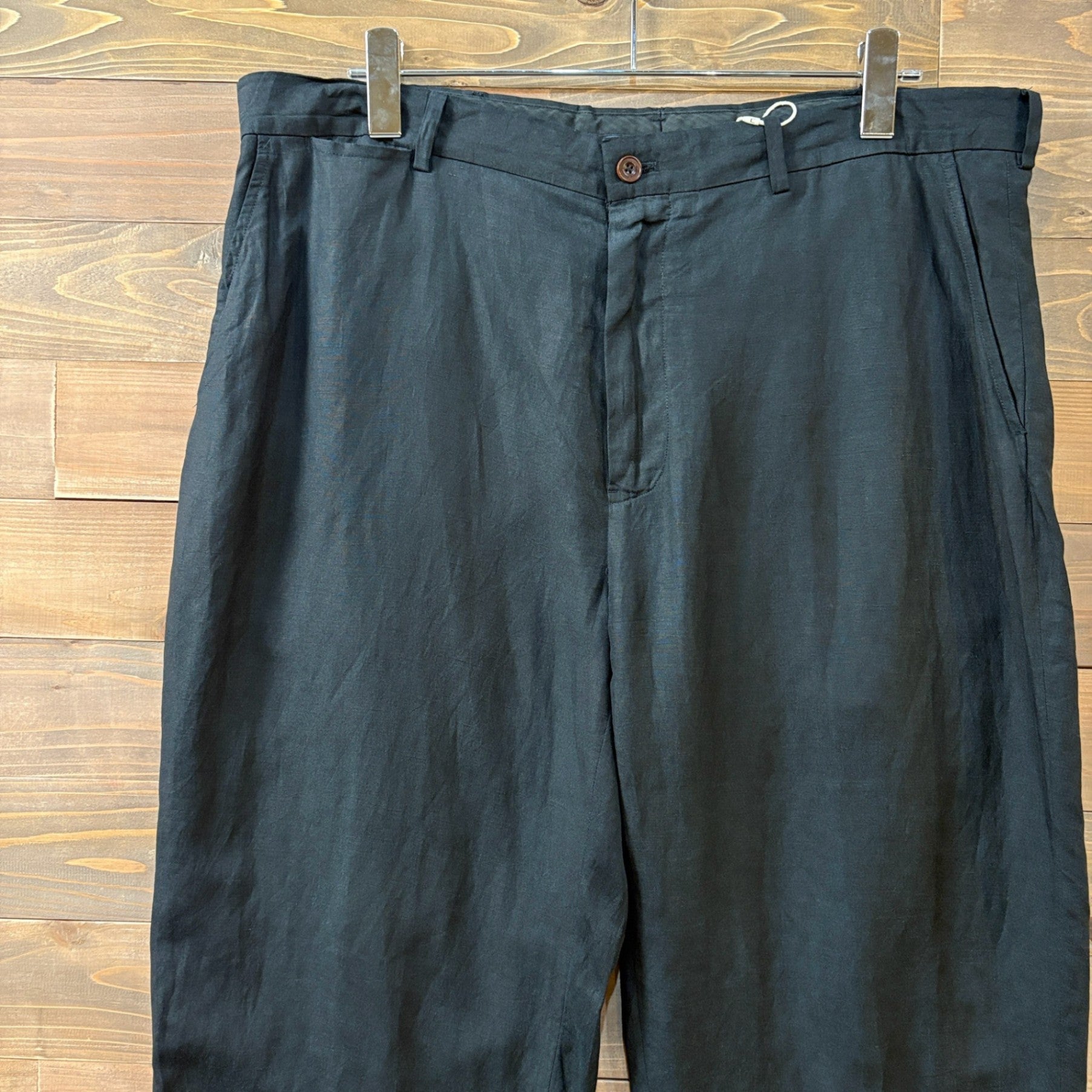 2000s Polo Ralph Lauren "BLACK" Silk Linen Slacks