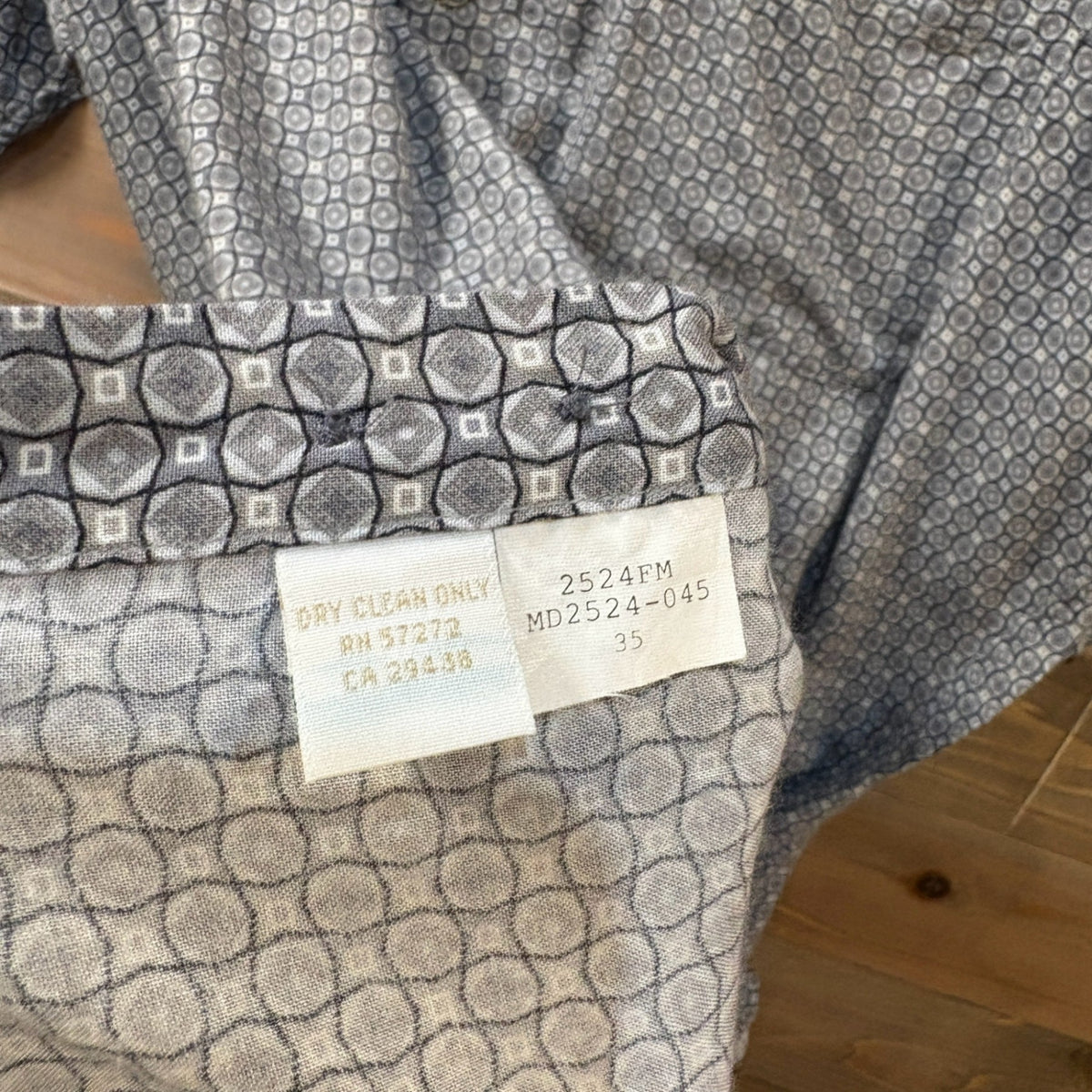 1990s~ PERRY ELLIS "Rayon" All-over pattern S/S Shirt