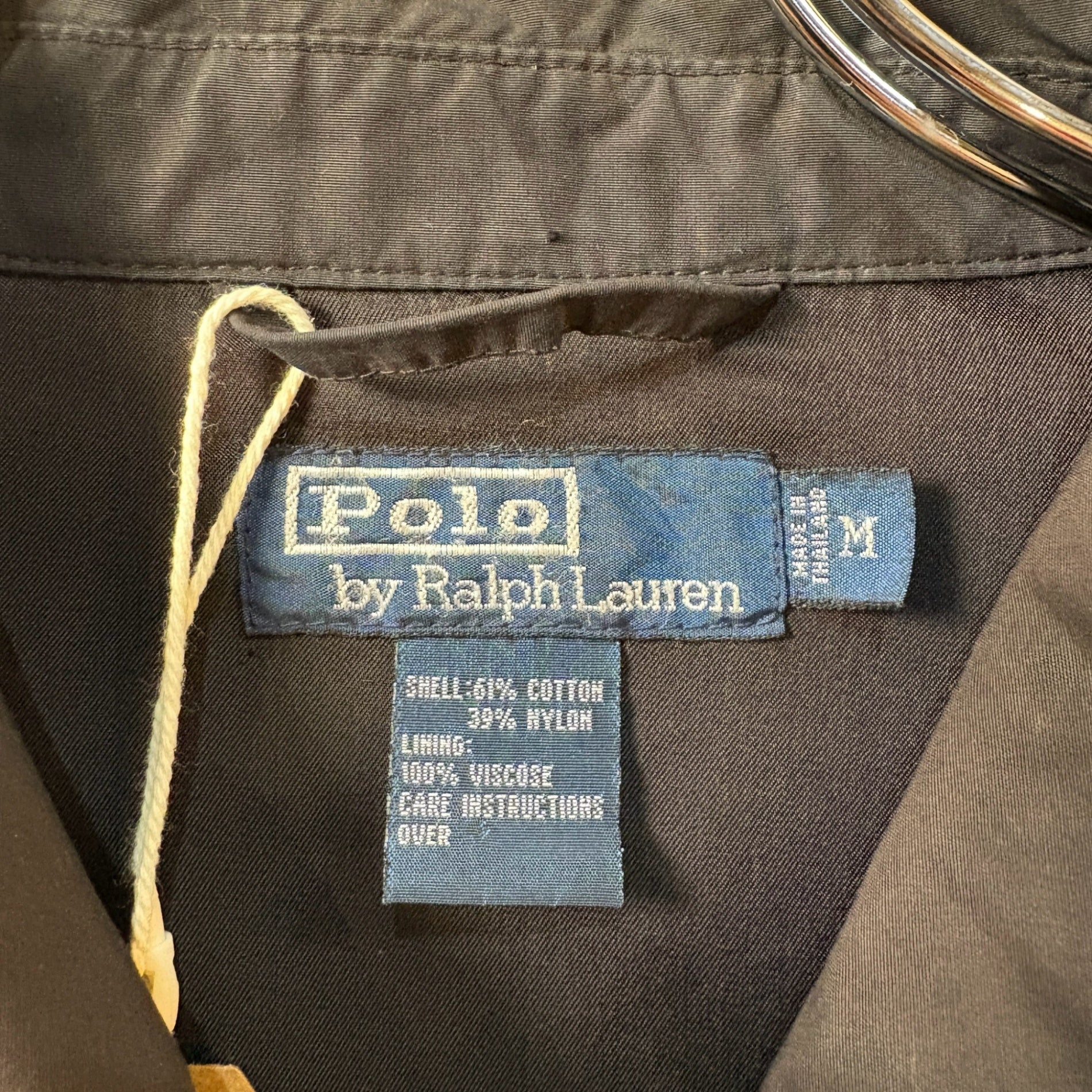 1990s~2000s Polo Ralph Lauren "Cotton Nylon" Black Drizzler Jacket