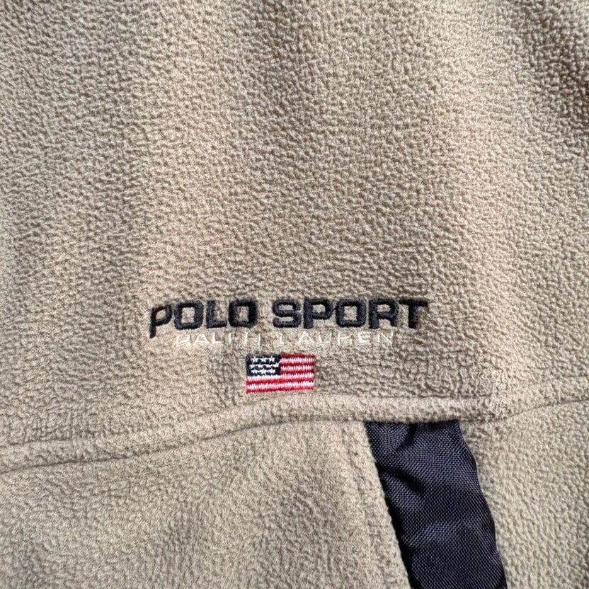 1990s Polo Sport "Nylon Panel" Fleece Vest