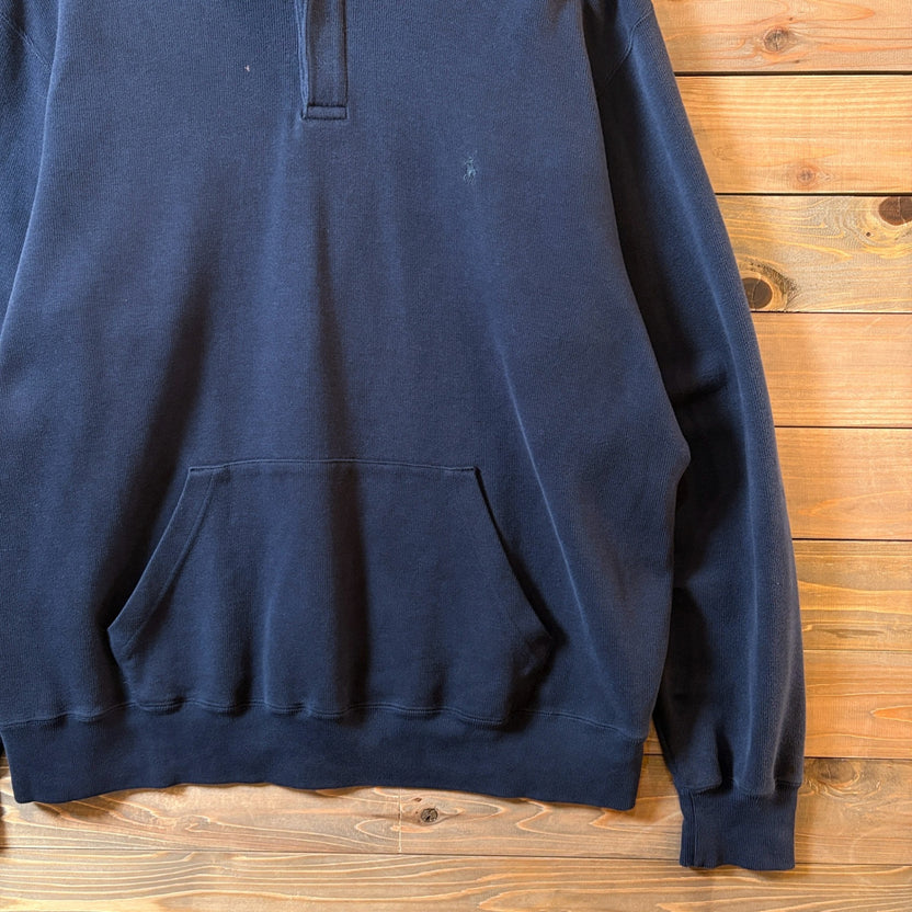 1990s Polo Ralph Lauren "Henry Neck" Rib Knit Hoodie