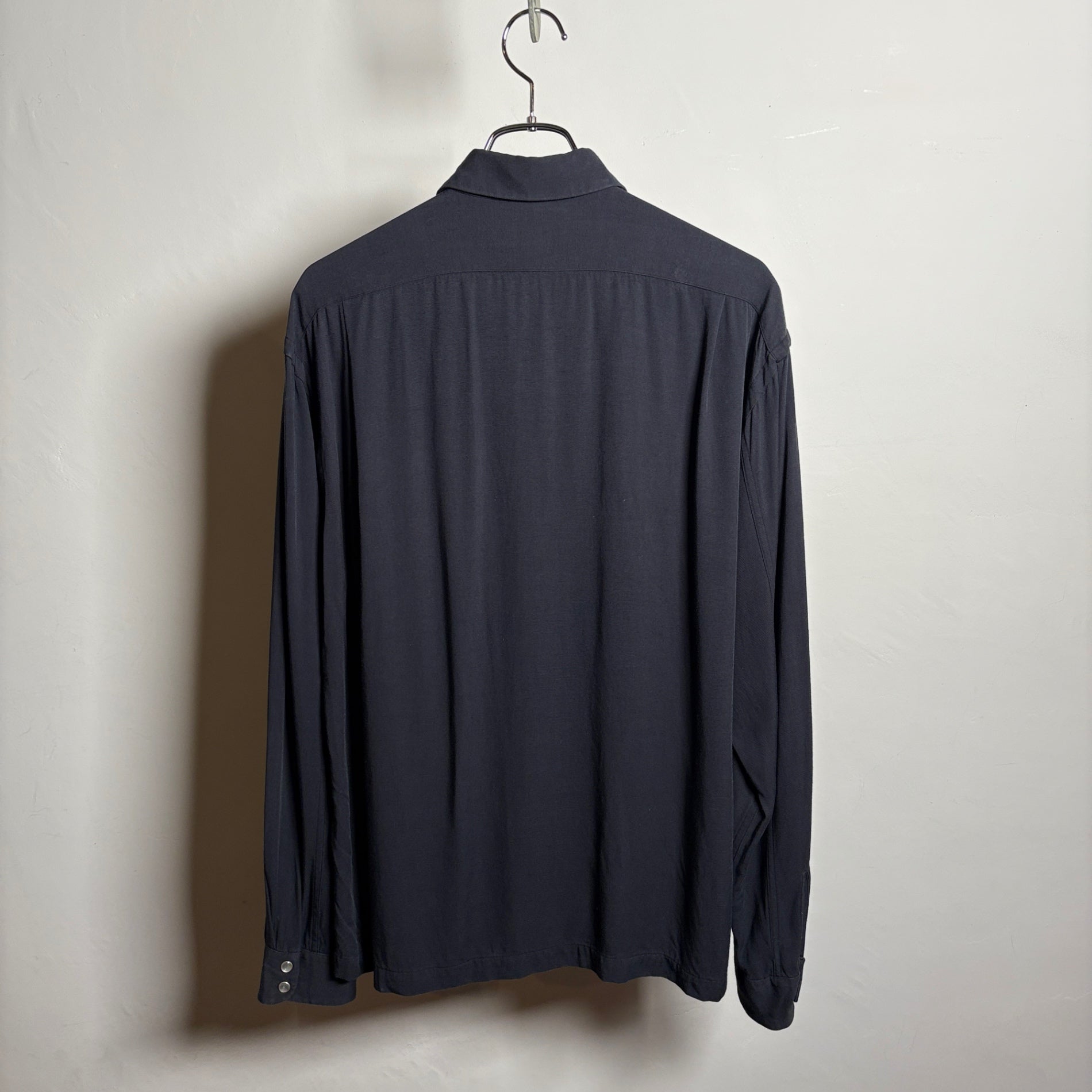 1990s RRL "RAYON" Black Western Shirt