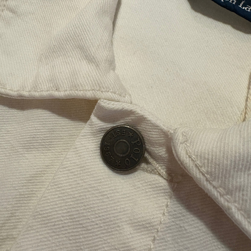 1990s Polo Ralph Lauren "WHITE" 2nd Type Denim Jacket