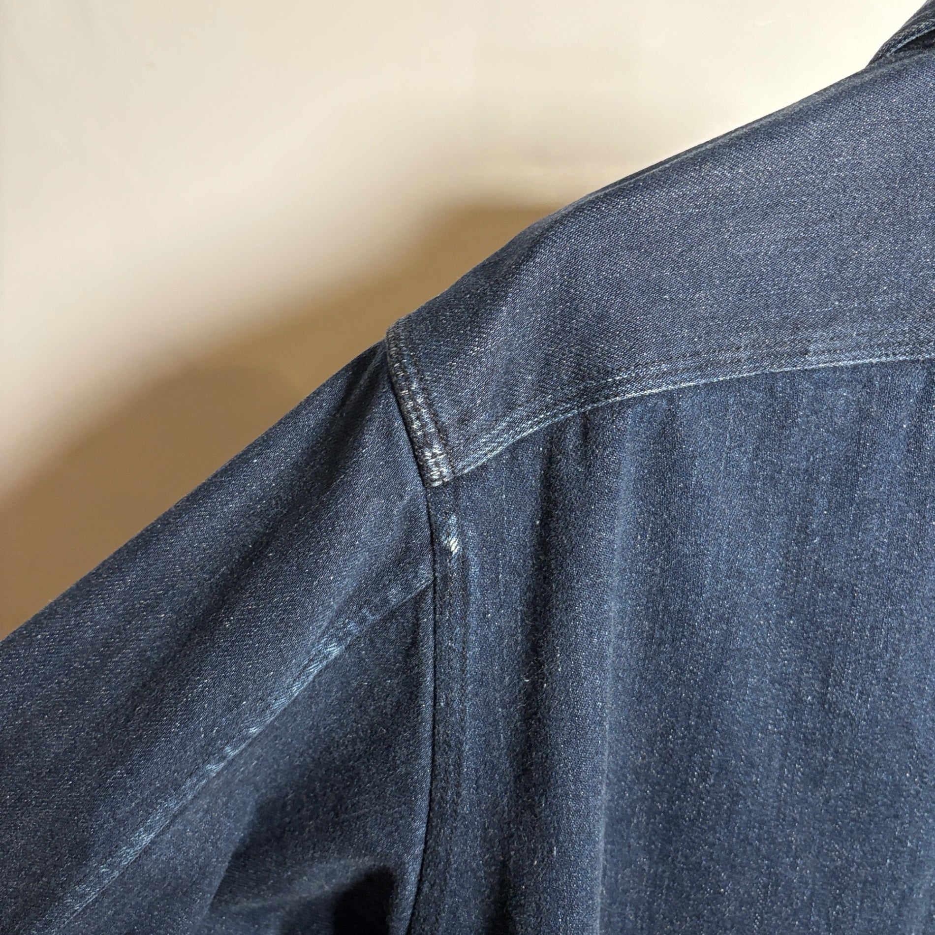 2000s RRL "ガチャポケ" Denim Pullover Shirt