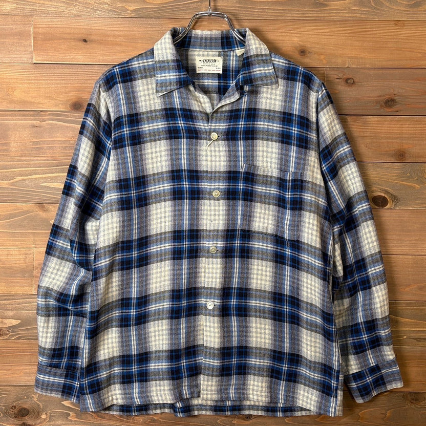 1960s Arrow "Wool Acrylic" Flannel Shirt
