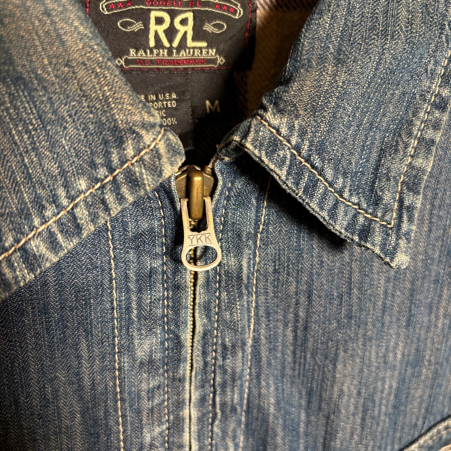 1990s RRL "91-B TYPE" Herringbone Denim Jacket