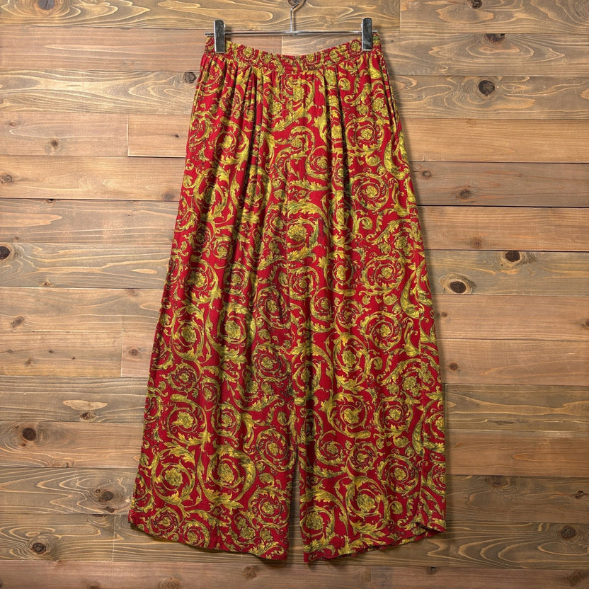 1980s~1990s NATALIE "RAYON" Arabesque Pattern Easy Pant
