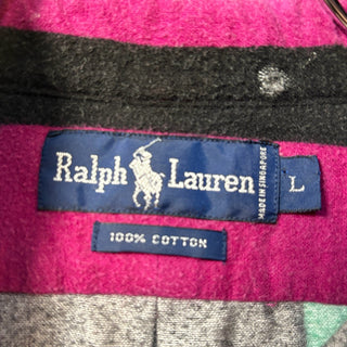 1990s Ralph Lauren Printed Flannel L/S Multicolor Shirt