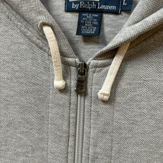 2000s Polo Ralph Lauren "Pique" Slash Pocket Zip-Up Hoodie