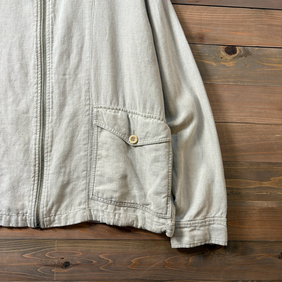 1990s Polo Ralph Lauren Linen Hooded Jacket