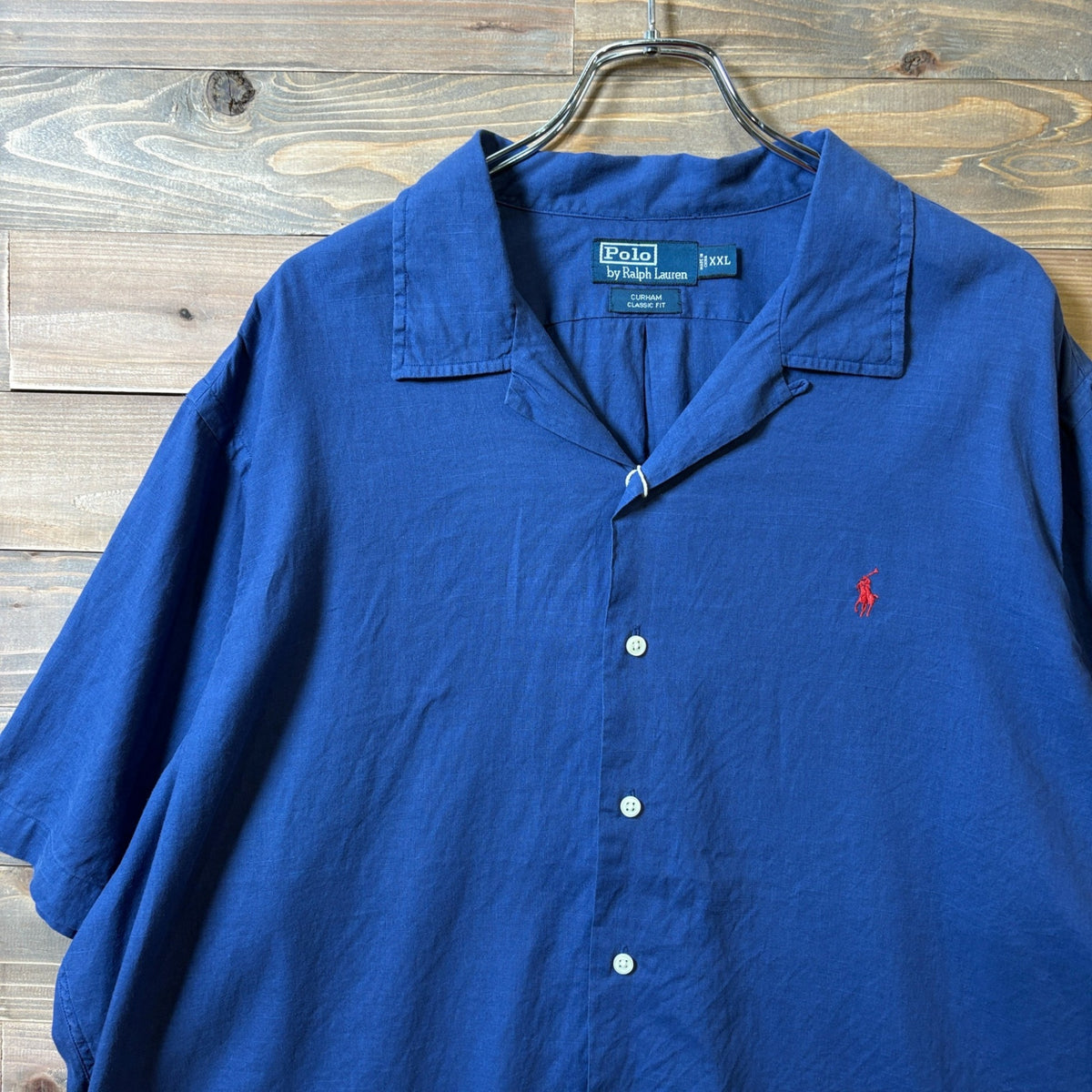 2000s Polo Ralph Lauren "LINEN × COTTON" Open Collar Shirt