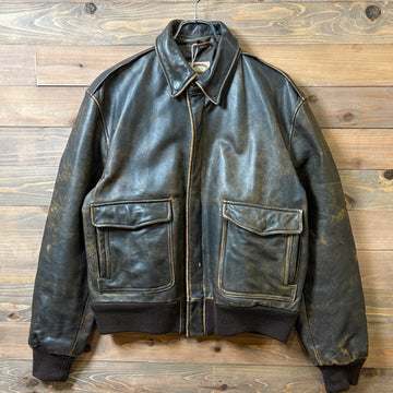 1980s Banana Republic "A-2 Type" Leather Jacket