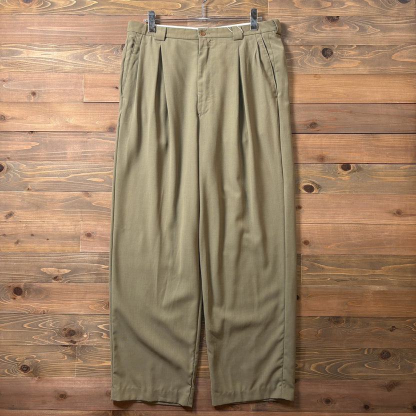 1990s Giorgio Armani "Tuck" Wool Trousers