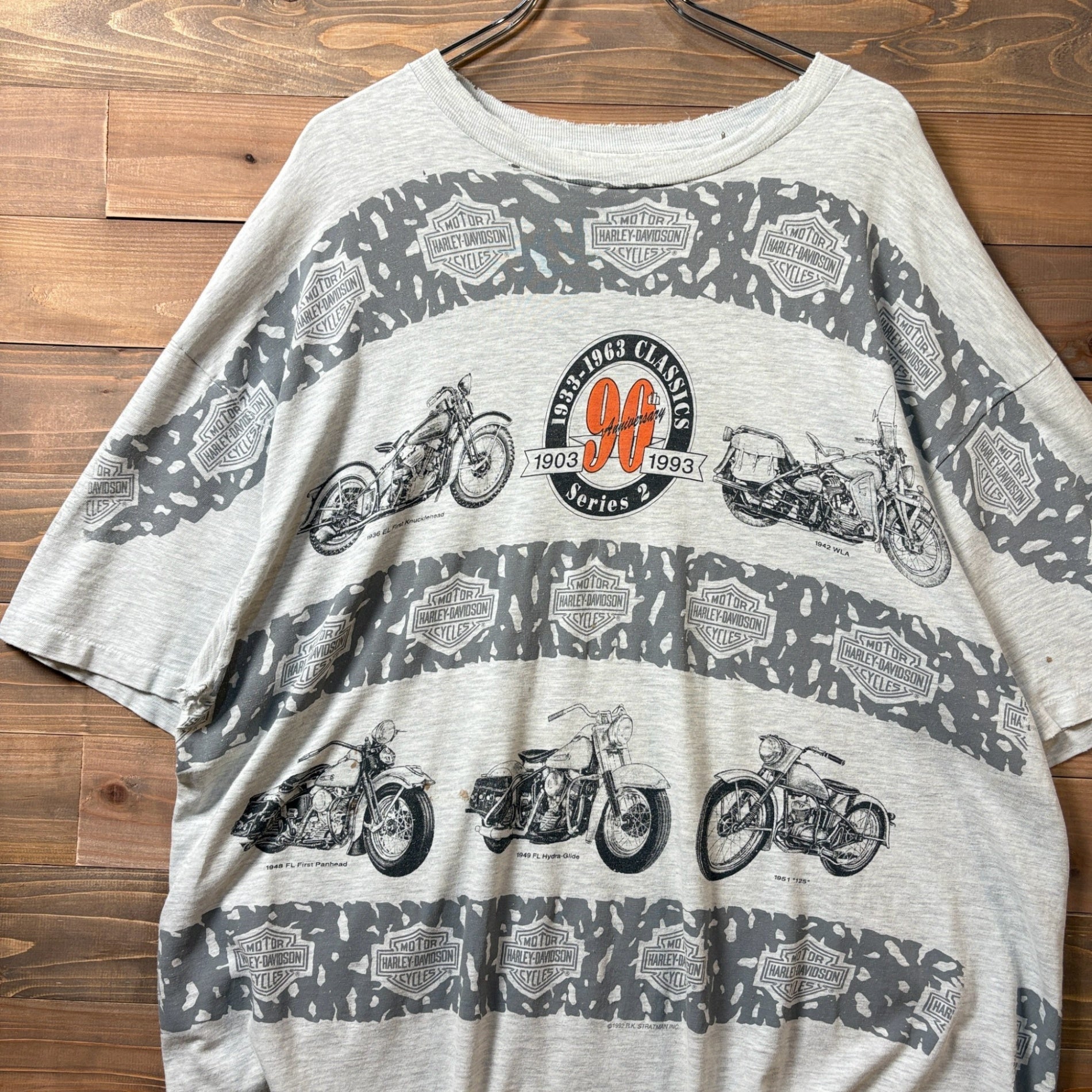 1990s Harley-Davidson "All-Over Pattern" T-Shirt