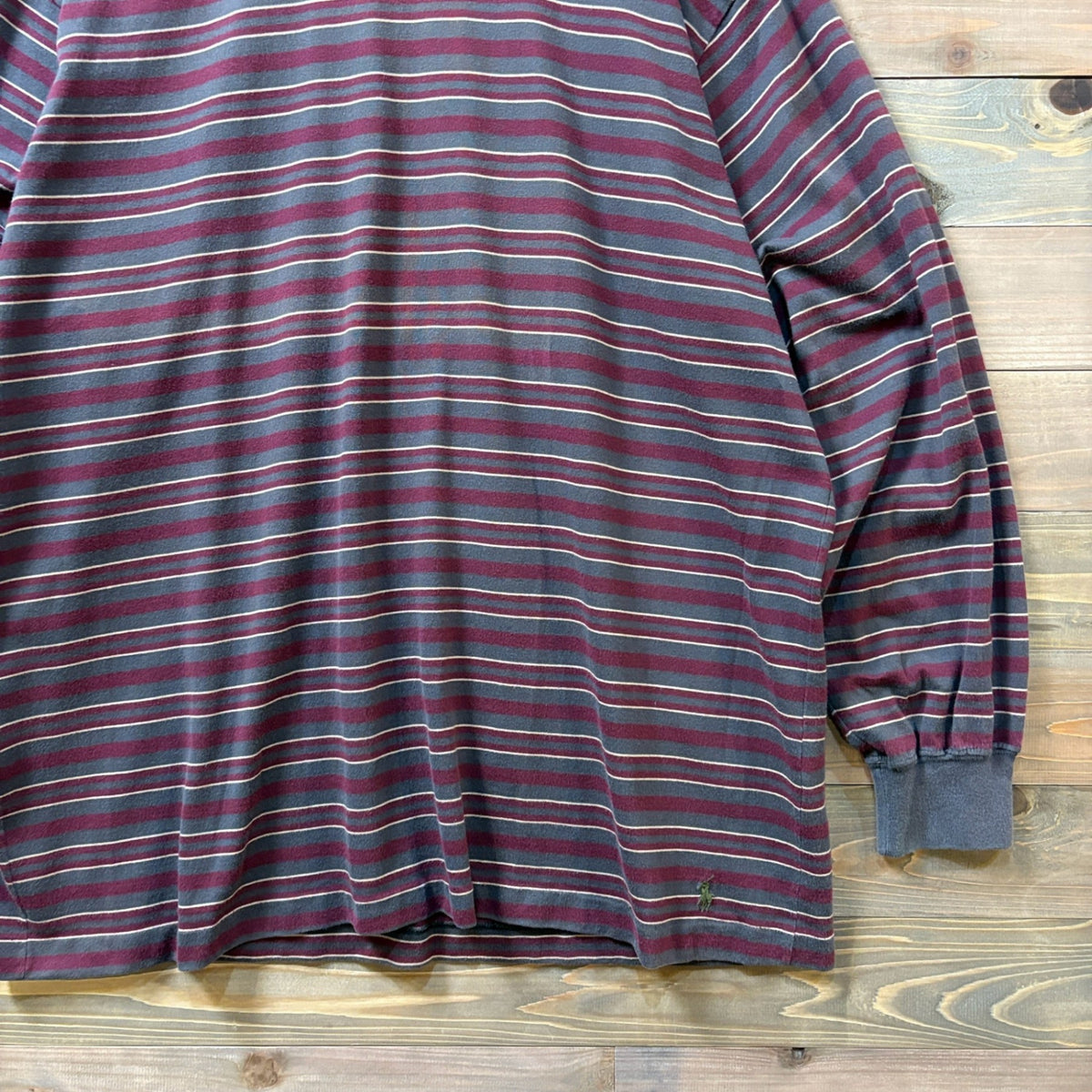 1990s Ralph Lauren "Made in USA" Stripe L/S T-Shirt