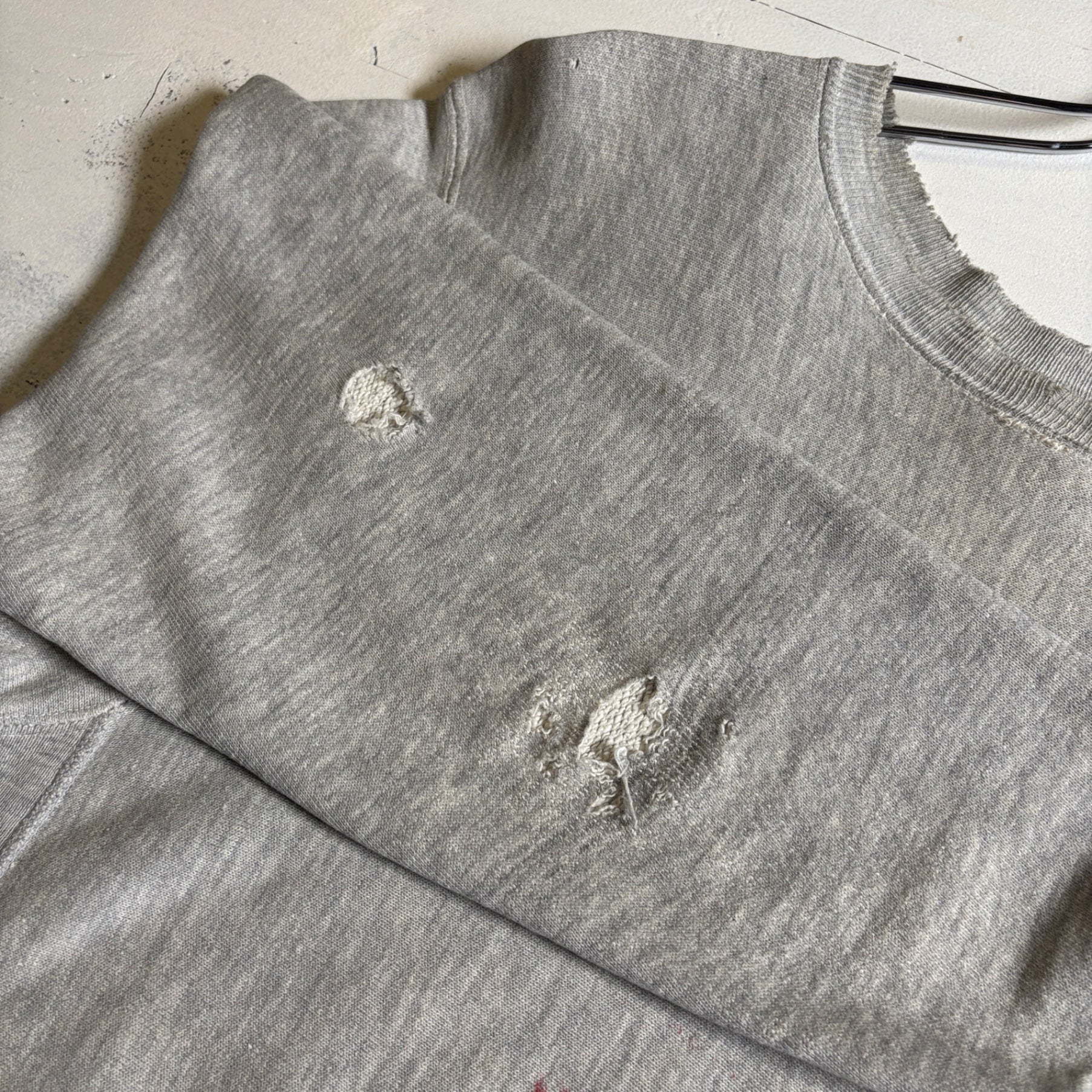 1970s Champion REVERSE WEAVE "Stencils" WISCONSIN ATH DEPT. Sweat Shirt