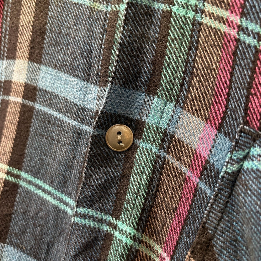 2000s OFF SHORE "Flannel Hoodie"
