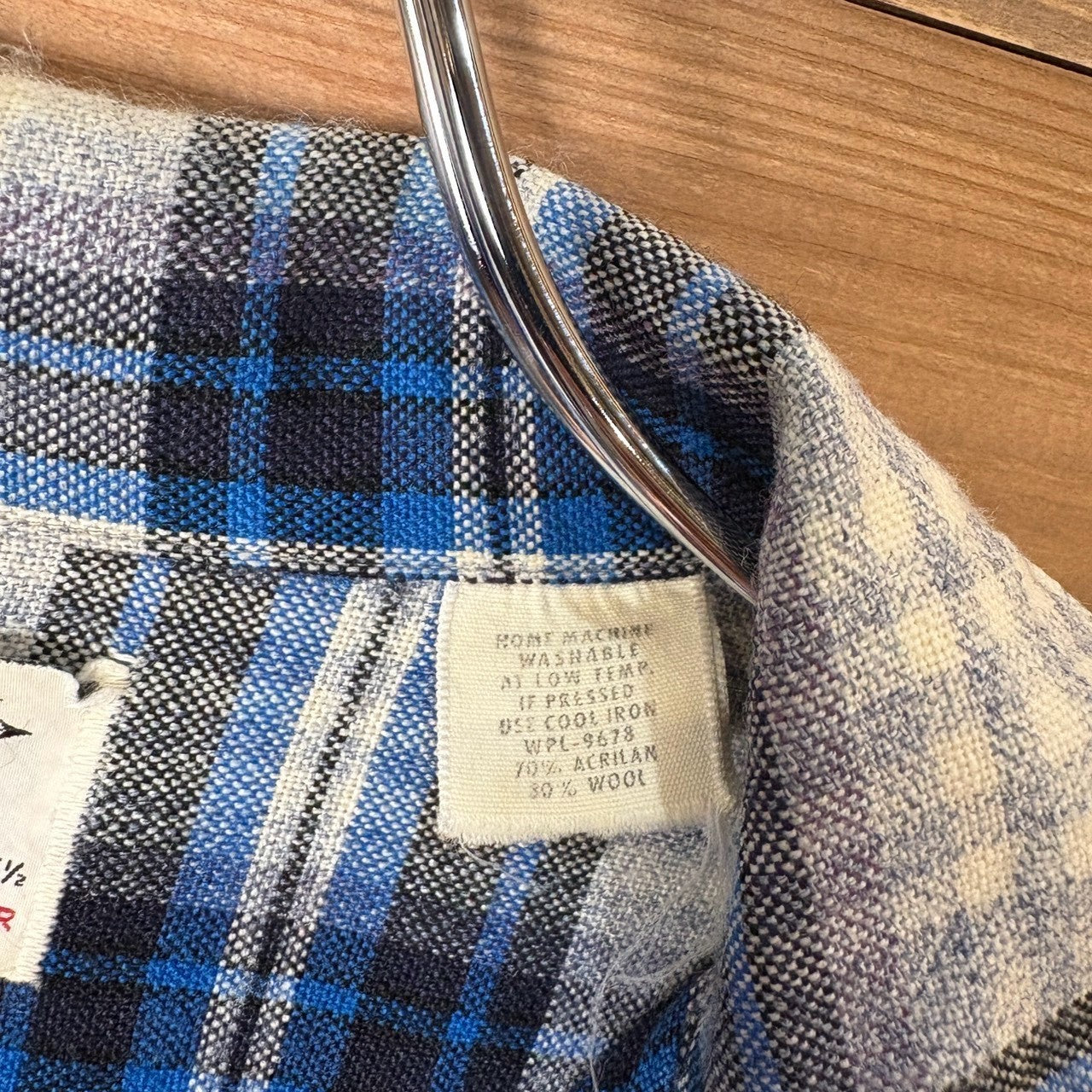 1960s Arrow "Wool Acrylic" Flannel Shirt