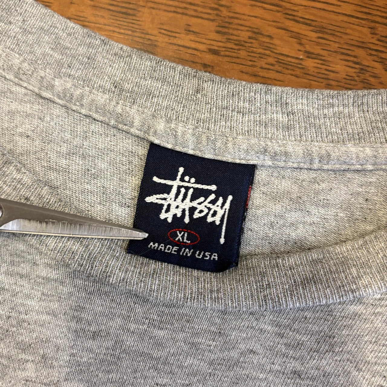1990s "STUSSY" S/S T-Shirt "DEFENDER OF STYLE"