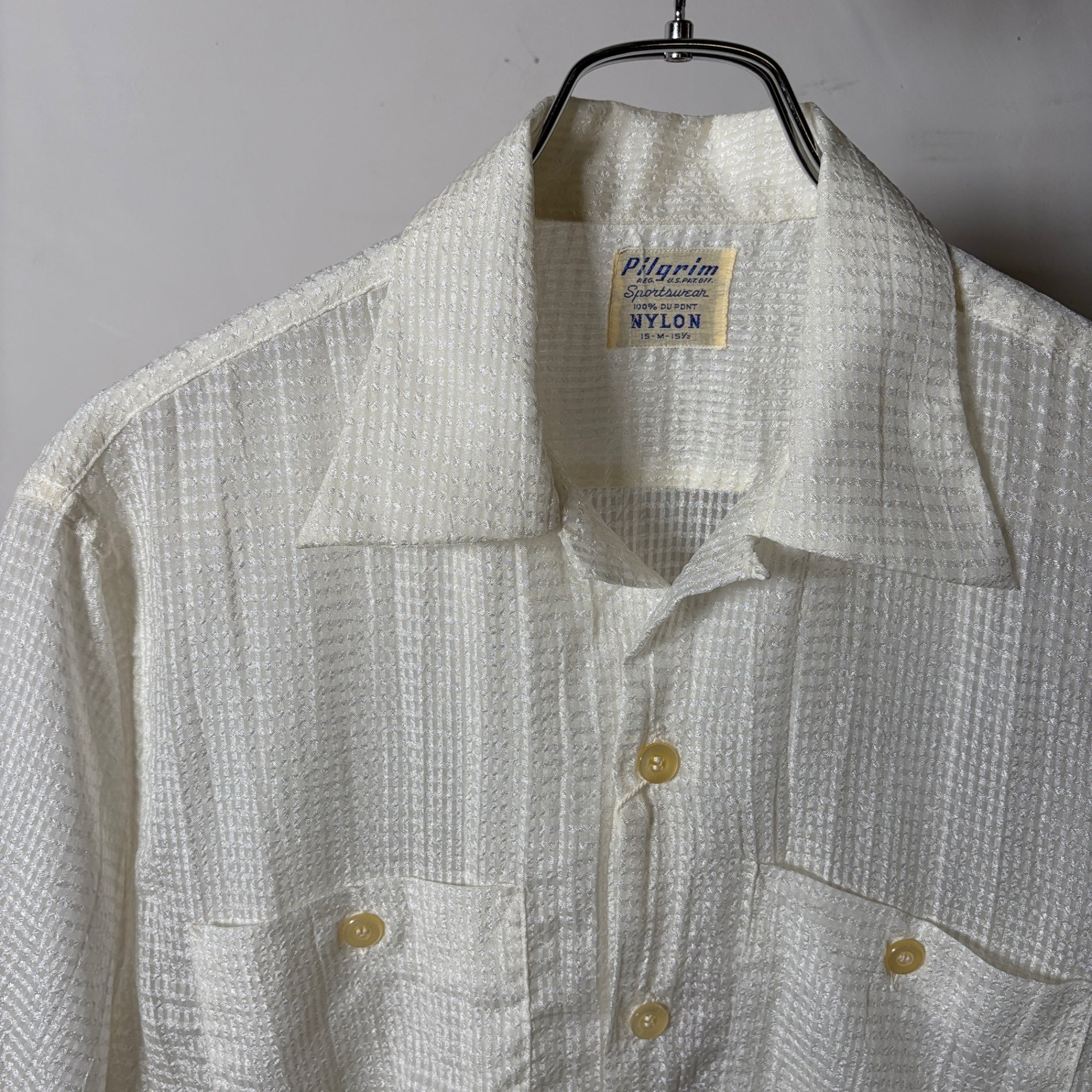 1950s PILGRIM "NYLON" Sheer Shirt