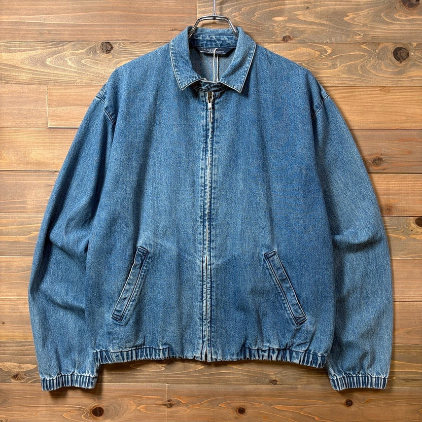 1980s Polo Ralph Lauren "No Pony" Denim Drizzler Jacket