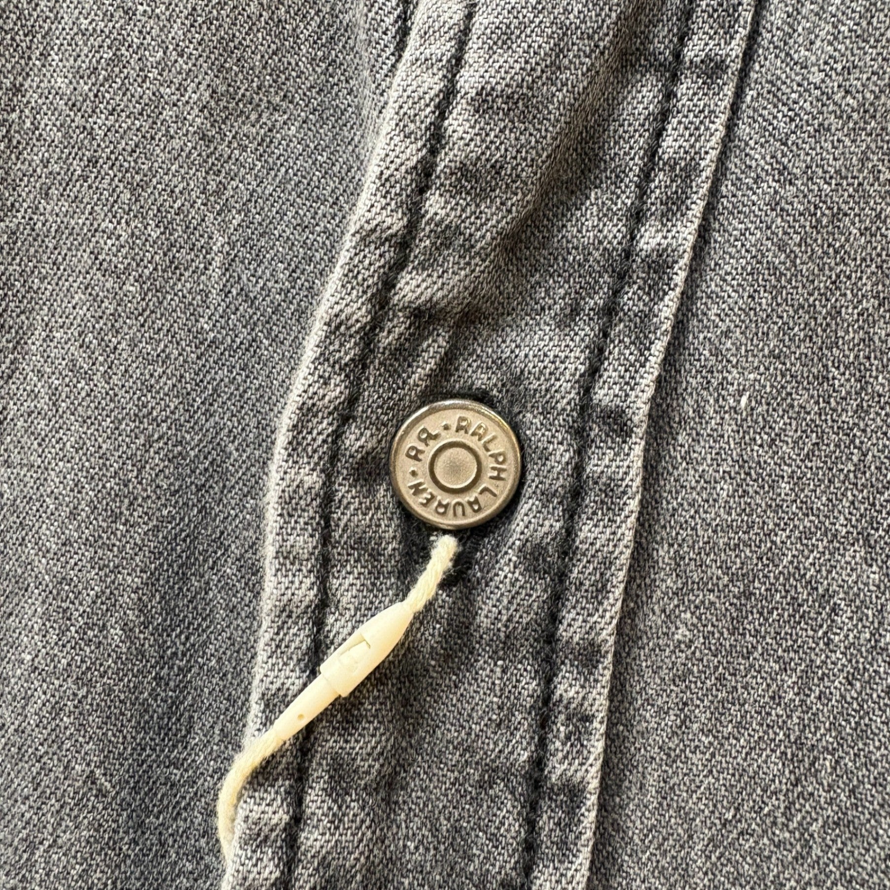 1990s RRL "Gacha Pocket" Black Denim Shirt