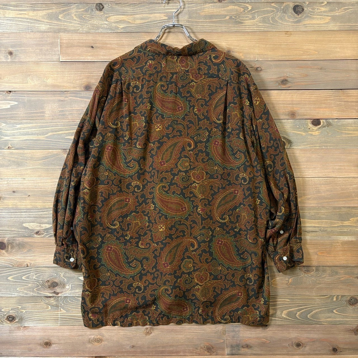 1980s Polo Ralph Lauren "Paisley" Rayon Open Collar Shirt