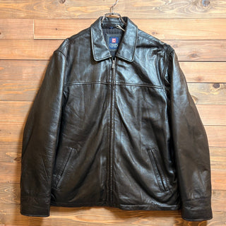 2000s~ CHAPS "Leather" Drizzler Jacket