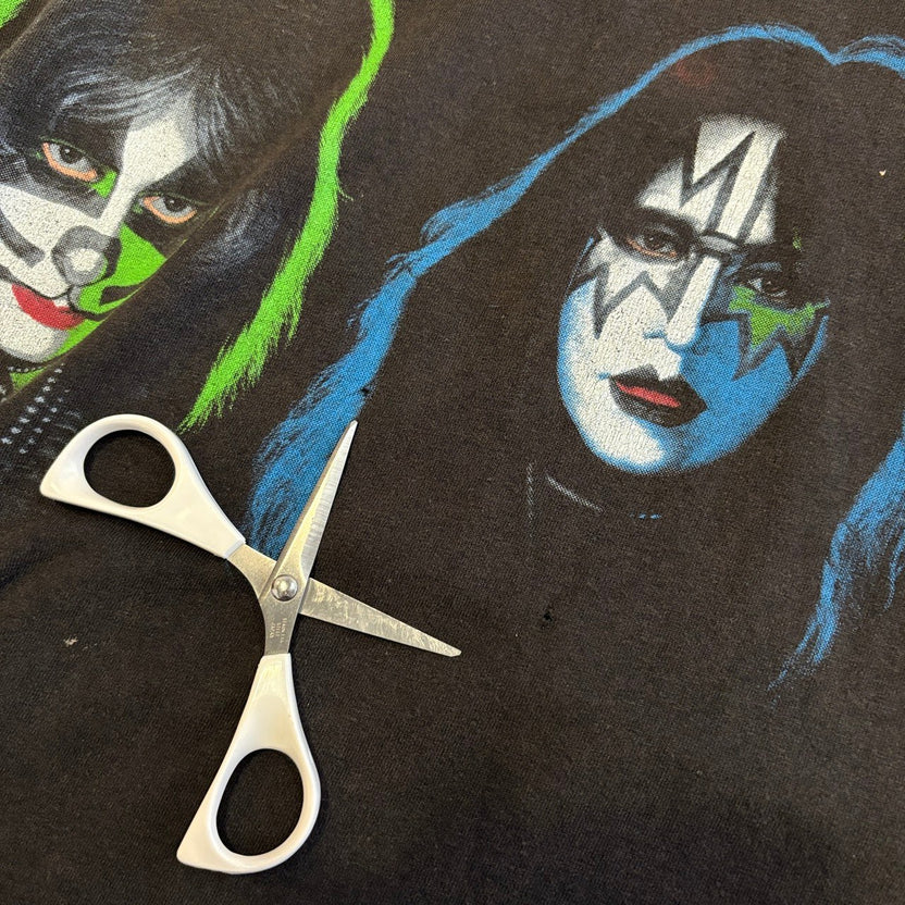 1990s Hanes "KISS" 4 Face Band T-Shirt