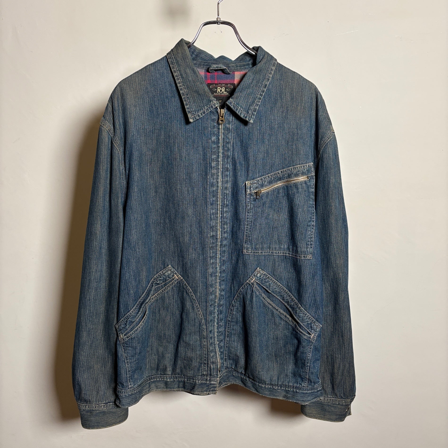 1990s RRL "91-B TYPE" Herringbone Denim Jacket
