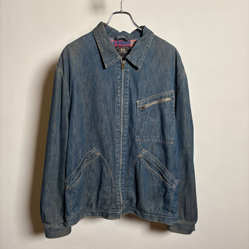 1990s RRL "91-B TYPE" Herringbone Denim Jacket