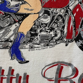 1990s Betty Boop Motorcycle Design T-Shirt