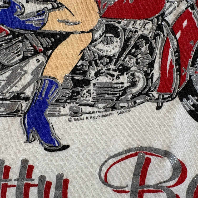 1990s Betty Boop Motorcycle Design T-Shirt